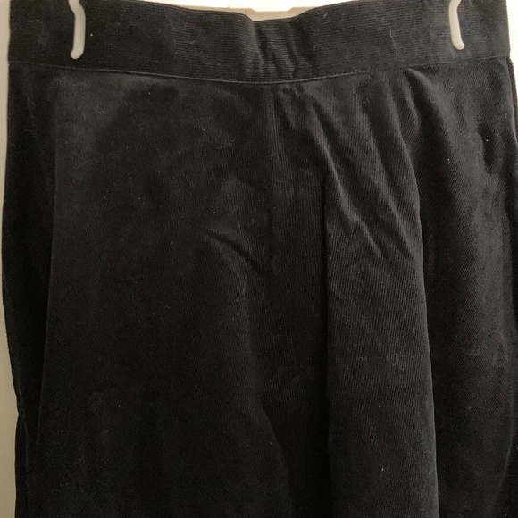 NWT Black Hell Bunny Corduroy Wonder Years Knee Skirt with Buttons and Pockets - Picture 7 of 12